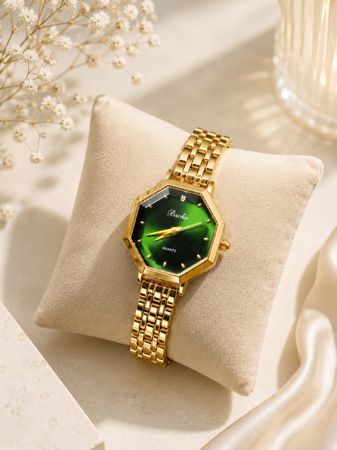 Emerald Luxe Watch