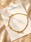 Minimal Bow Charm Bracelet
