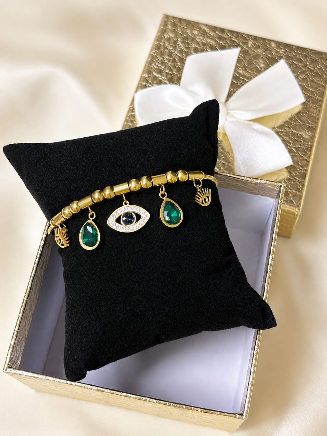 Evil Eye Charm Bracelet (With Premium Gift Box)
