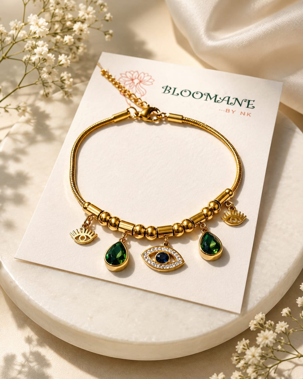 Evil Eye Charm Bracelet (With Premium Gift Box)