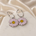 Daisy Bloom Hoop Earrings