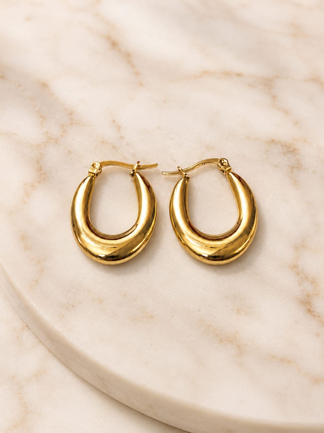 Luna Chunky Hoop Earrings