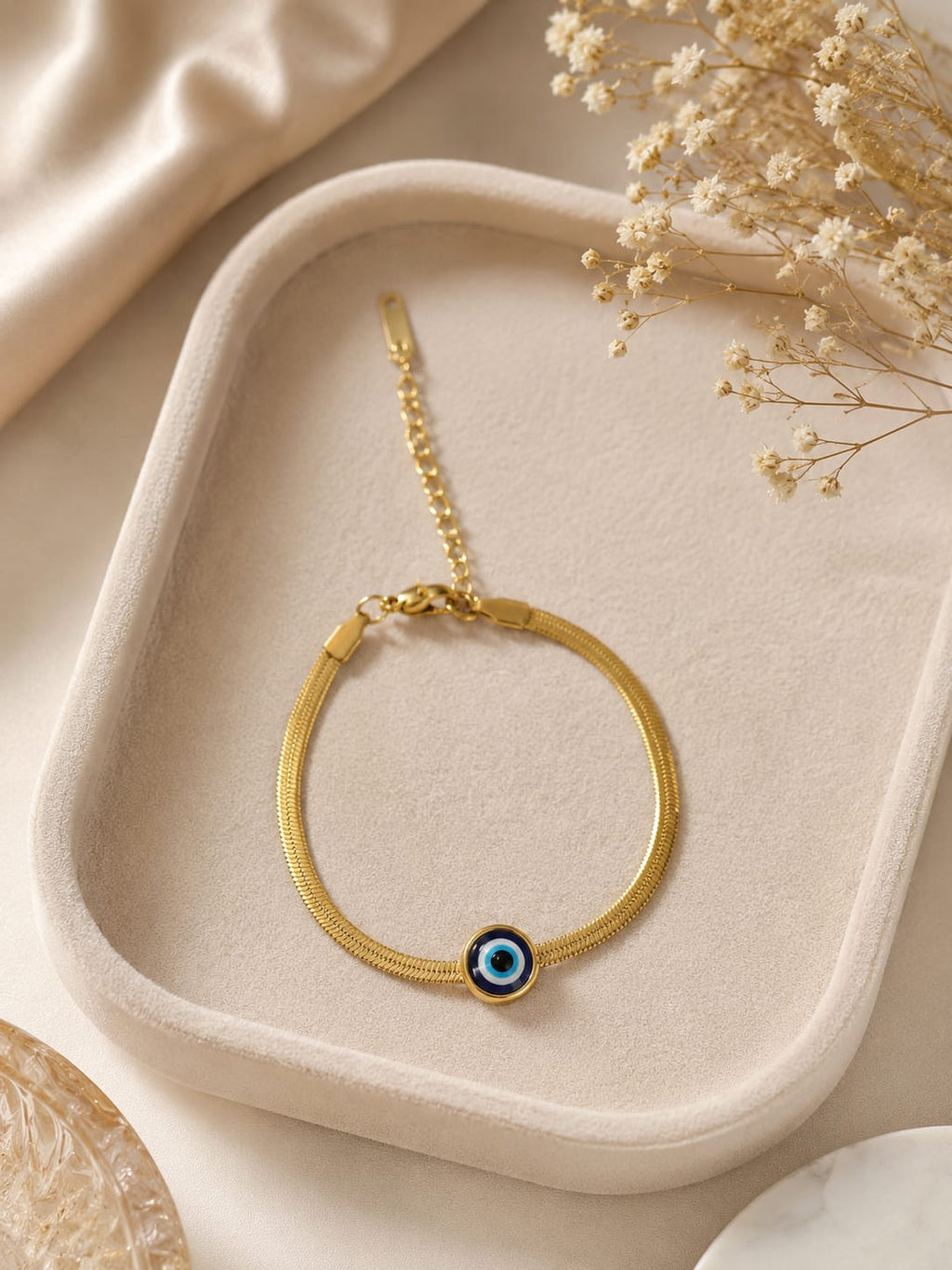 Gold Evil Eye Bracelet