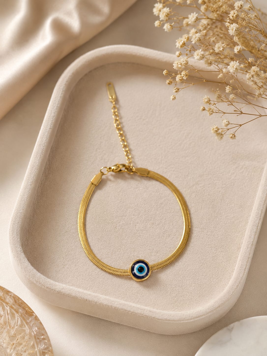 Gold Evil Eye Bracelet