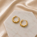 Twisted Gold Hoops